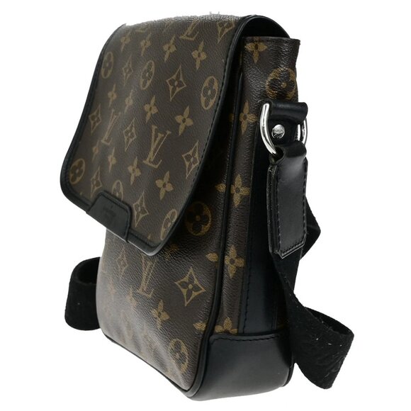 LOUIS VUITTON Bass PM Shoulder Bag Monogram Macassar Brown Black M56717 18YG828 - Picture 11 of 14